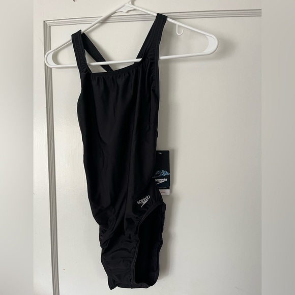 Speedo ProLT Supro A Team Black One Piece Swimsuit Size 10/36 - Picture 1 of 3
